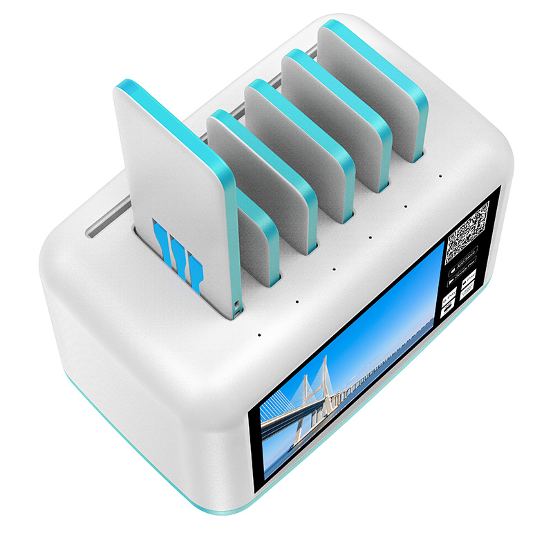powerbank share station with credit card
